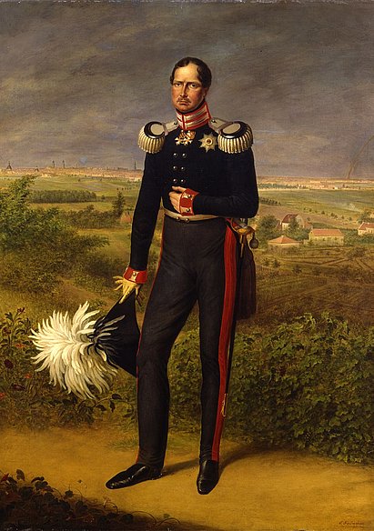 Ernst Gebauer Bildnis Friedrich Wilhelm III. von Preußen, 1829 Öl auf Lwd.; Gemäldemaß: 89,00 x 64,00 cm  Inv.Nr.: GEM 65/8 Sammlung Stiftung Stadtmuseum Berlin Reproduktion: Hans-Joachim Bartsch, Berlin https://sammlung-online.stadtmuseum.de/Details/Index/167993