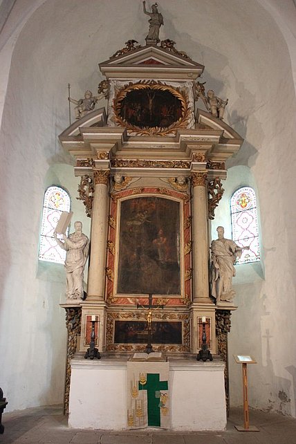 Burg - St. Nicolai (Unterkirche) - Altaraufsatz Burg - St. Nicolai (Unterkirche) - Altaraufsatz