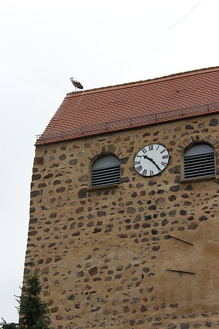 Turm mit Storch