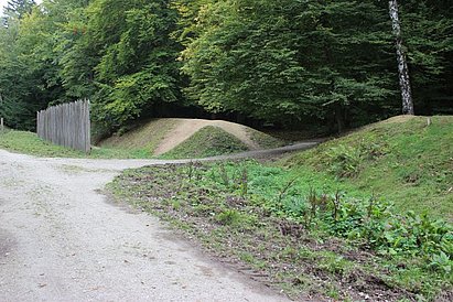 Reste des Limes an der Saalburg bei Bad Homburg