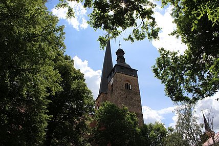 Burg-Pfarrkirche Unserer Lieben Frauen-Oberkirche-Ansicht Turm